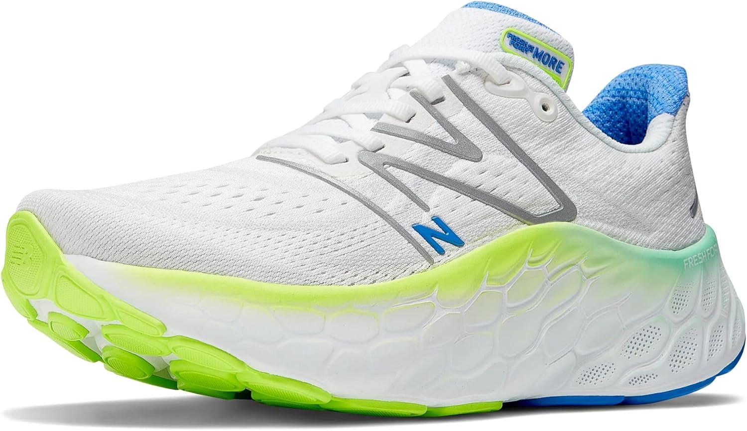 imageNew Balance Womens Fresh Foam X More V4 Running ShoeWhiteCobalt