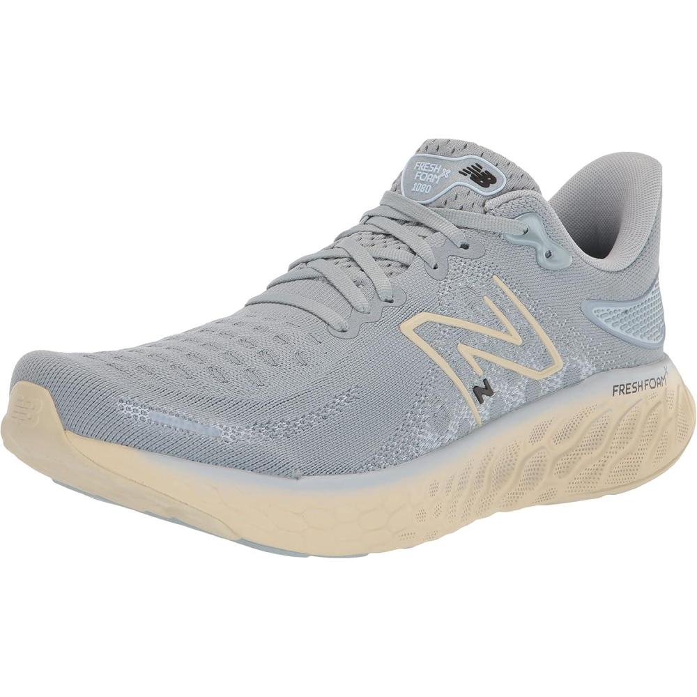 imageNew Balance Mens Fresh Foam 1080v6 Running ShoeLight SlateStarlightBone