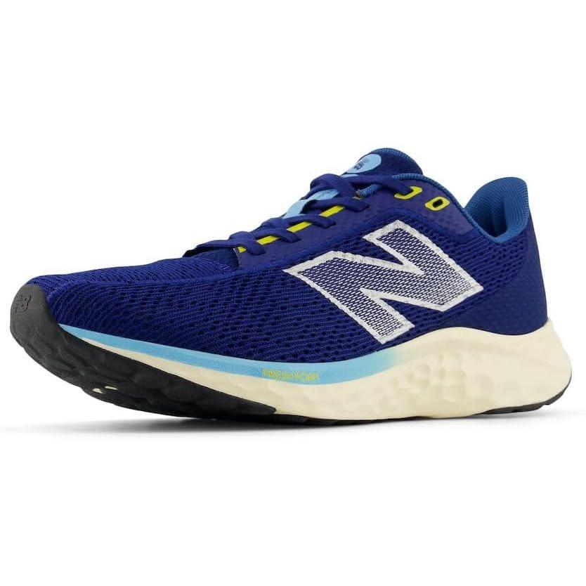 imageNew Balance Mens Fresh Foam Arishi V4Running ShoeInkwellBlue AgateGinger Lemon
