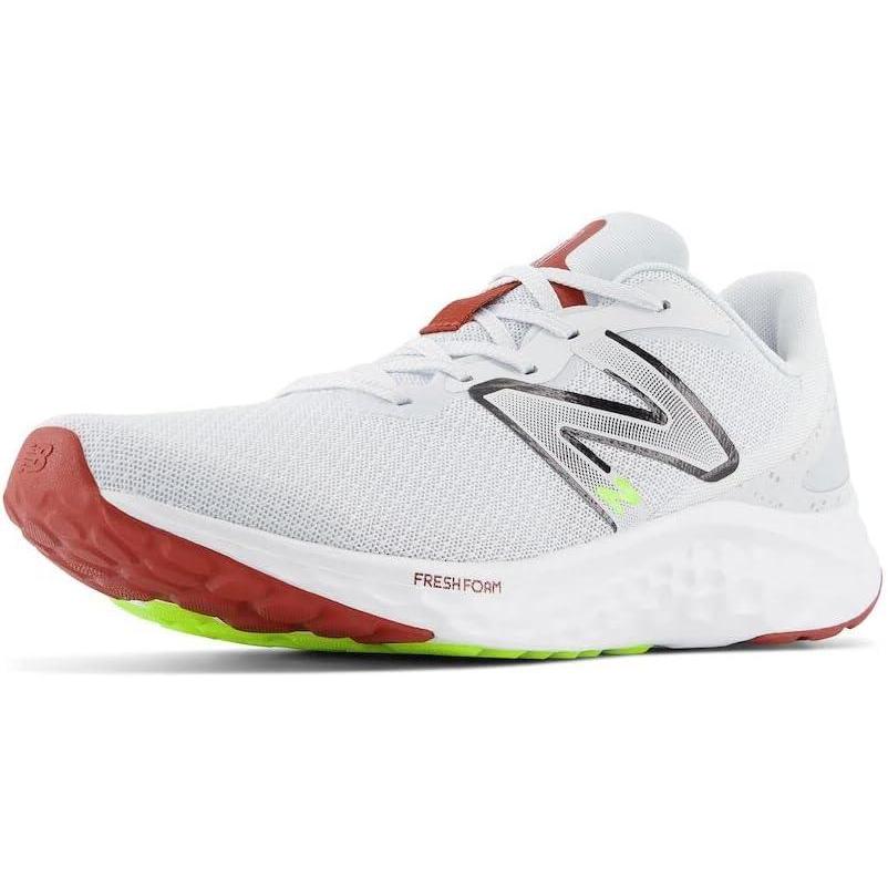 imageNew Balance Mens Fresh Foam Arishi V4Running ShoeQuartz GreyBrick Red