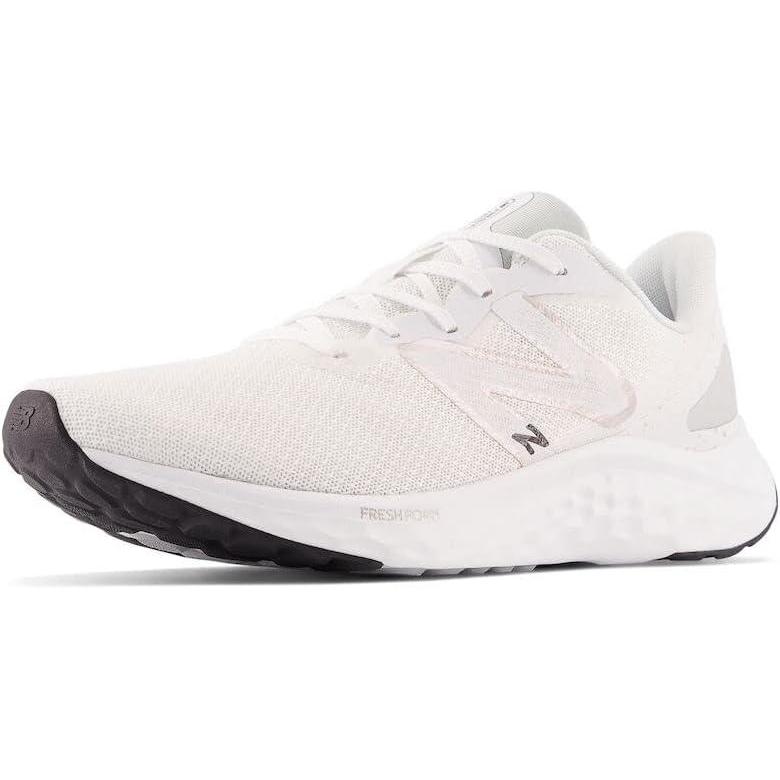 imageNew Balance Mens Fresh Foam Arishi V4Running ShoeWhiteLight AluminumSilver Metallic