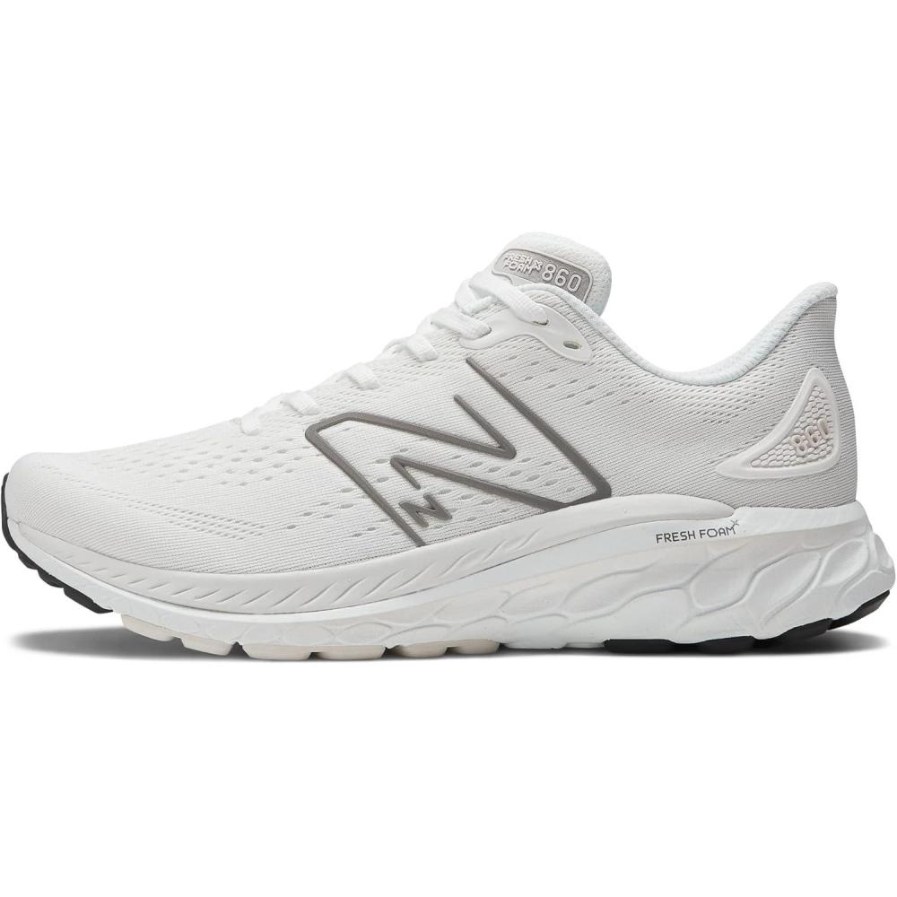 imageNew Balance Mens Fresh Foam X 860 V13WhiteDark Silver MetallicReflection