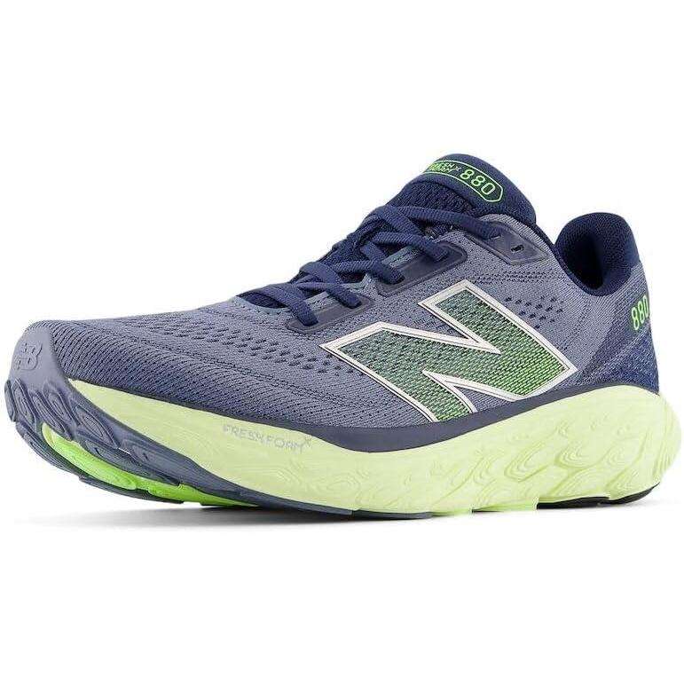 imageNew Balance Mens Fresh Foam X 880 V14 Running ShoeArctic GreyLimelightNb Navy