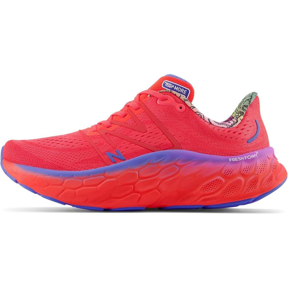 imageNew Balance Mens Fresh Foam X More V4Electric RedBright Lapis