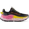 imageNew Balance Womens Fresh Foam X More Trail V3trail Running ShoeBlackGinger LemonReal Pink