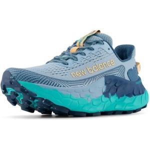 imageNew Balance Womens Fresh Foam X More Trail V3trail Running ShoeChrome BlueTerrariumPeach Blossom