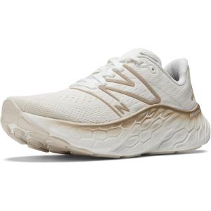 imageNew Balance Womens Fresh Foam X More V4 Running ShoeWhiteGold MetallicMoonbeam