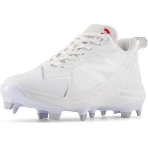 imageNew Balance UnisexChild FuelCell Romero Duo V2 TPU Molded Baseball ShoeWhiteSilver Metallic