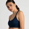 imageNew Balance 3 Pack Keyhole Sports Bras for Women Yoga Pilates Set Cami Moisture Wicking Sostn DeportivoBlackNavyBlue