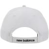 imageNew Balance Adult Unisex 6 Panel Lightweight Adustable Performance Workout Gym Running HatNatural White