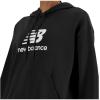 imageNew Balance Womens Sport Essentials Fleece Logo HoodieBlack
