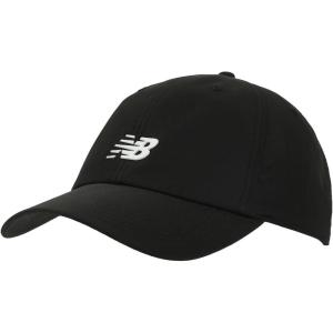 imageNew Balance Adult Unisex 6 Panel Lightweight Adustable Performance Workout Gym Running HatNatural Black