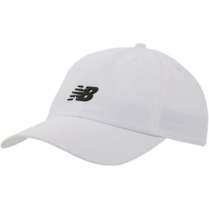 imageNew Balance Adult Unisex 6 Panel Lightweight Adustable Performance Workout Gym Running HatNatural White