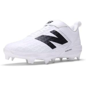 imageNew Balance Mens FuelCell 4040 V8 Molded Baseball ShoeWhiteWhiteBlack