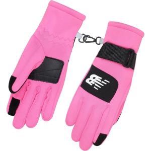 imageNew Balance Youth Cold Weather Heavyweight Stretch Fleece GlovesMittensAlpha Pink