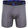 imageNew Balance Mens No Fly Boxer Brief Underwear with Jacquard Waistband Breathable Lightweight Moisture Wicking 3 PackLeadTeam NavyBlack