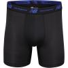 imageNew Balance Mens No Fly Boxer Brief Underwear with Jacquard Waistband Breathable Lightweight Moisture Wicking 3 PackLeadTeam NavyBlack