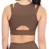 imageNew Balance Womens Shape Shield Crop BraDark Mushroom