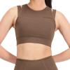imageNew Balance Womens Shape Shield Crop BraDark Mushroom