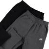 imageNew Balance Boys Open Bottom Active Sweatpants  2 Pack Soft Cotton Fleece Blend PullOn Straight Leg Sweats Sizes 420BlackCharcoal