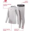 imageNew Balance Boys Performance Base Layer Set  2 Piece Athletic MoistureWicking Long Sleeve T Shirt and Tights Sizes 2T20Grey Solid