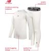 imageNew Balance Boys Performance Base Layer Set  2 Piece Athletic MoistureWicking Long Sleeve T Shirt and Tights Sizes 2T20White Solid