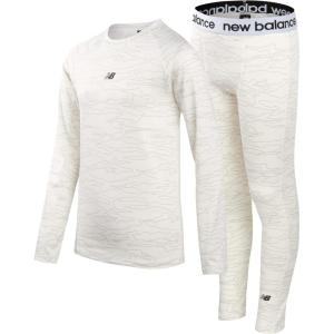 imageNew Balance Boys Performance Base Layer Set  2 Piece Athletic MoistureWicking Long Sleeve T Shirt and Tights Sizes 2T20White Camo