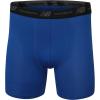 imageNew Balance Mens No Fly Mesh Jersey Boxer Brief Breathable Lightweight Moisture Wicking Underwear 4 PackBlackTeam RoyalBlackMagnet