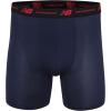 imageNew Balance Mens No Fly Mesh Jersey Boxer Brief Breathable Lightweight Moisture Wicking Underwear 4 PackNavyBlackTeam RedNavy