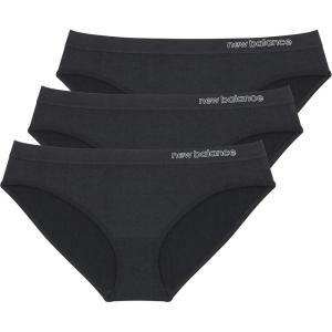 imageNew Balance Womens Ultra Comfort Performance Seamless Bikini Underwear 3 PackBlackBlackBlack