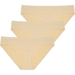 imageNew Balance Womens Ultra Comfort Performance Seamless Bikini Underwear 3 PackNudeNudeNude