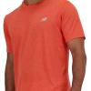 imageNew Balance Mens Q Speed Fuel Short SleeveNeo Flame Heather
