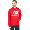 imageNew Balance mens Nb Essentials Stacked Logo Pullover HoodieTeam Red Inline