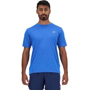 imageNew Balance Mens Q Speed Fuel Short SleeveBlue Oasis Heather