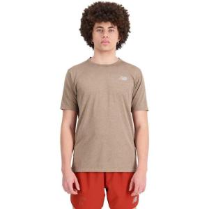 imageNew Balance Mens Q Speed Fuel Short SleeveMushroom Heather