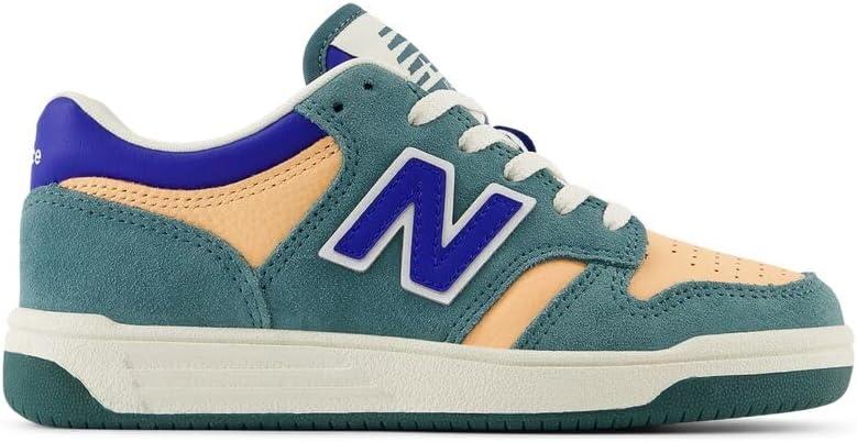 imageNew Balance UnisexChild 480 V1 LaceupNew SprucePeach BlossomTeam Royal