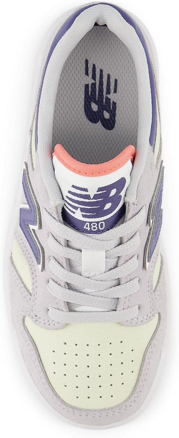 imageNew Balance UnisexChild 480 V1 LaceupPearl GreyMineralDream State