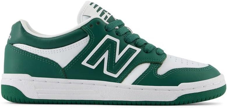 imageNew Balance UnisexChild 480 V1 LaceupTeam Forest GreenWhite