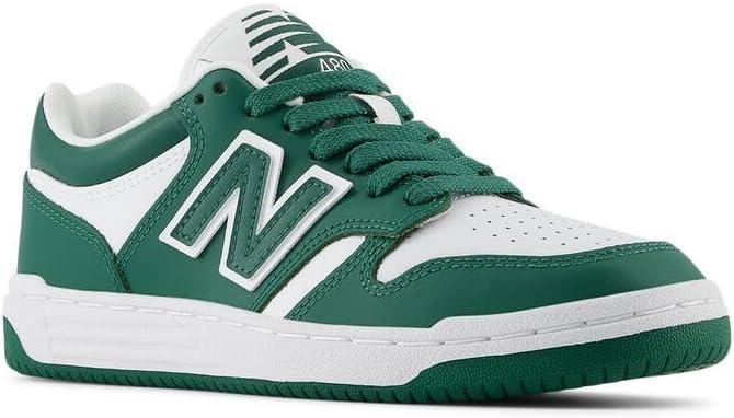 imageNew Balance UnisexChild 480 V1 LaceupTeam Forest GreenWhite
