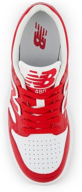 imageNew Balance UnisexChild 480 V1 LaceupTeam RedWhite