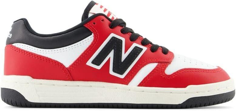 imageNew Balance UnisexChild 480 V1 LaceupTeam RedWhiteBlack