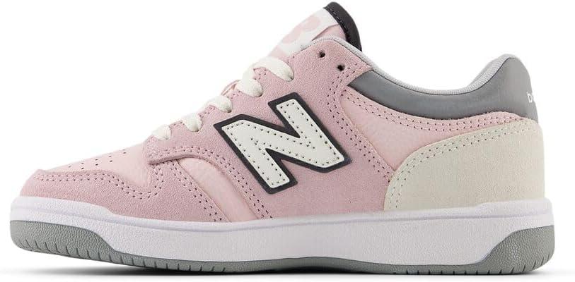 imageNew Balance UnisexChild 480 V1 LaceupTwilight HazeRose Sugar