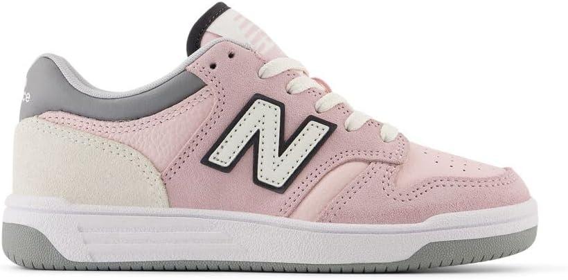 imageNew Balance UnisexChild 480 V1 LaceupTwilight HazeRose Sugar