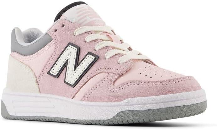 imageNew Balance UnisexChild 480 V1 LaceupTwilight HazeRose Sugar