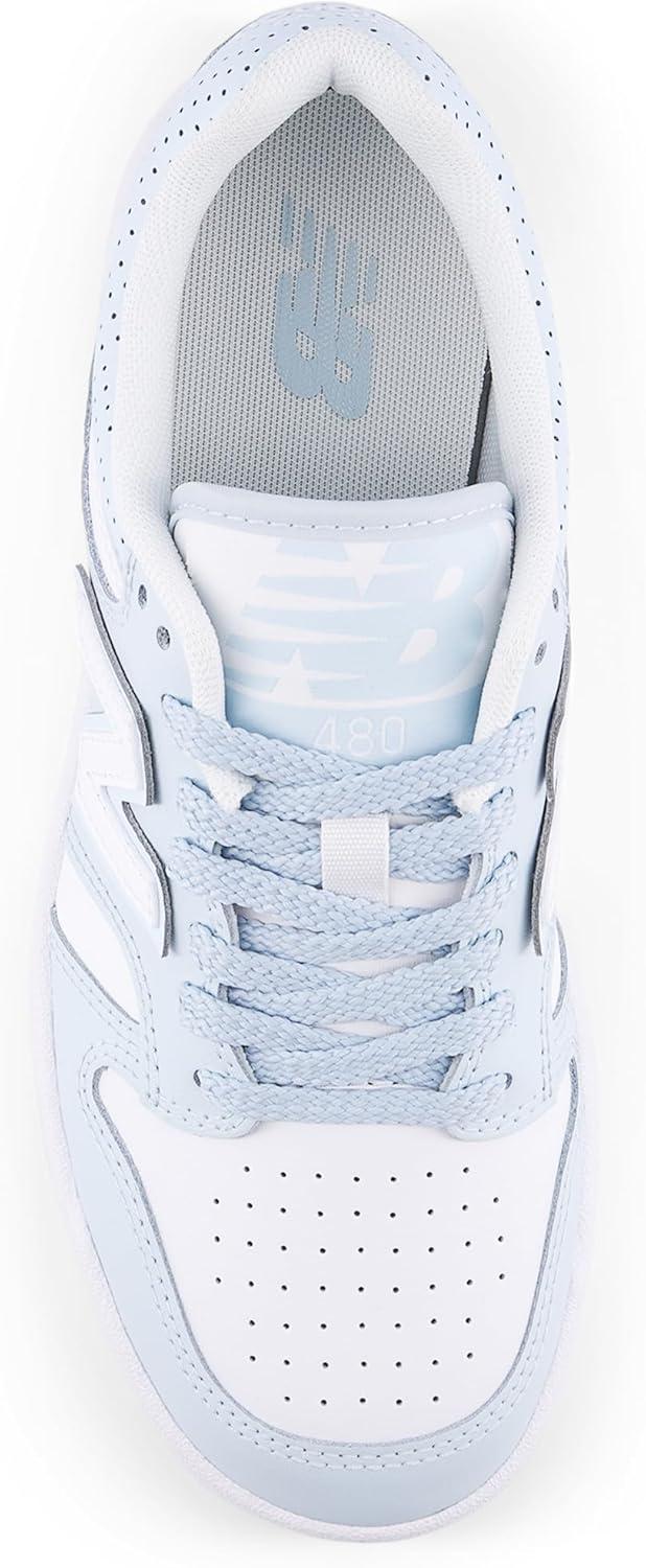 imageNew Balance UnisexChild 480 V1 LaceupWhiteFrosted Glass