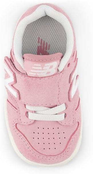 imageNew Balance UnisexChild 480 V1 LaceupWhitePink Taffy