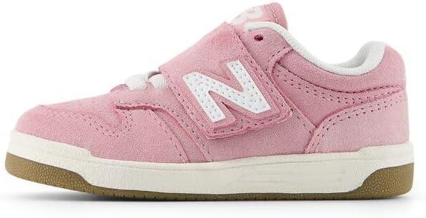 imageNew Balance UnisexChild 480 V1 LaceupWhitePink Taffy