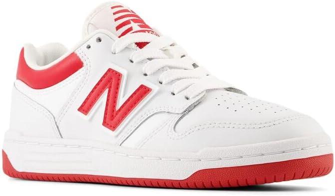 imageNew Balance UnisexChild 480 V1 LaceupWhiteTeam Red