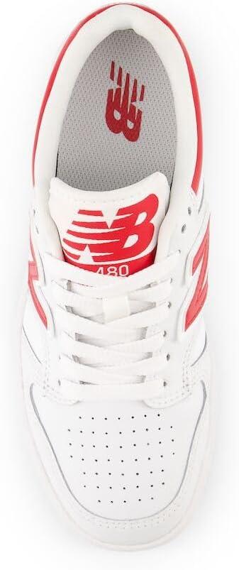 imageNew Balance UnisexChild 480 V1 LaceupWhiteTeam Red