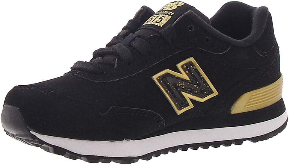 imageNew Balance UnisexChild 515 V1 LaceupBlackGold Metallic